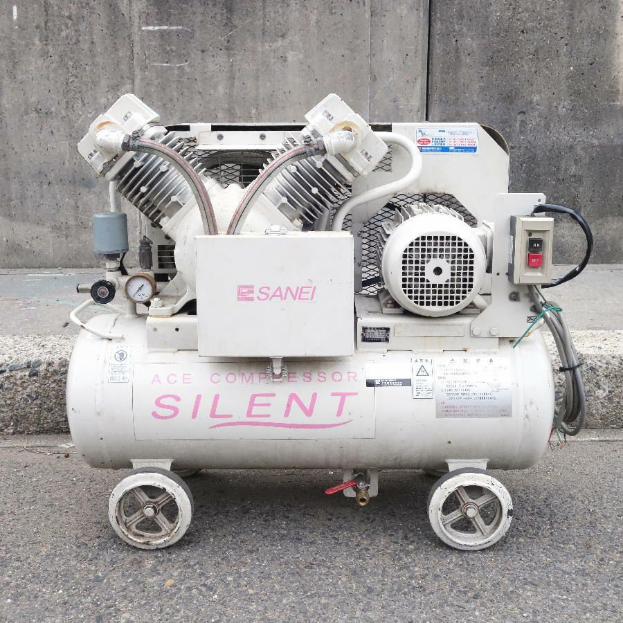 現状品］SANEI/三栄技研 ACE-1.5S5/6 2馬力サイレントコンプレッサー
