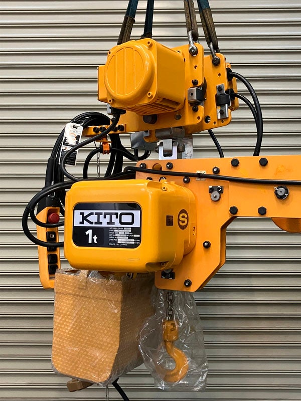 KITO/キトー 1t(500kg+500kg) 4m 2点水平吊り形 電動チェーンブロック