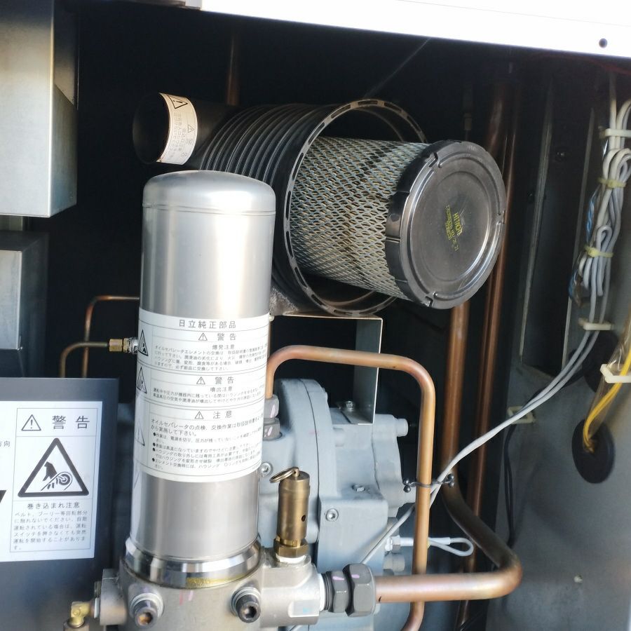 日立 OSP-15VAN 20馬力 15kW スクリューコンプレッサー エア