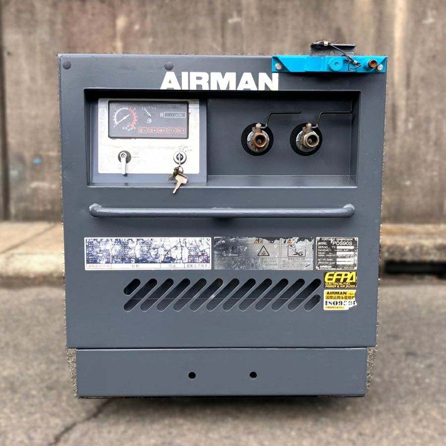 【PDS90S】1995年製 3,383時間 AIRMAN AIRMAN/北越工業/エアマン PDS90S ディーゼルエンジンコンプレッサー
