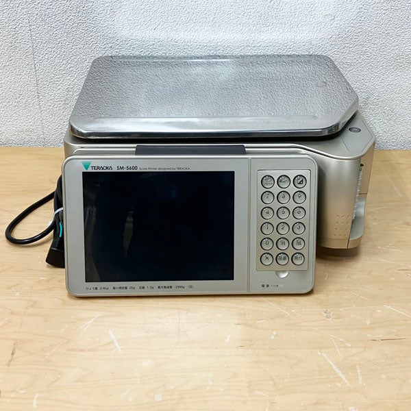 現状品　TERAOKA/テラオカ　電気抵抗線式はかり ラベルプリンター SM-5600NX 業務用 　2019年製　寺岡　パスワード不明　POS　対面売り 寺岡精工/TERAOKA 対面計量POSラベルプリンター SM-5600 Promo 100V