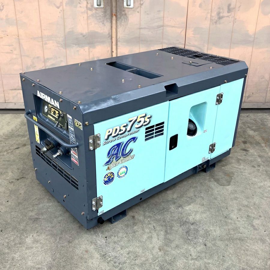 AIRMAN/エアマン 北越工業 PDS75SC 20馬力 エンジンコンプレッサー
