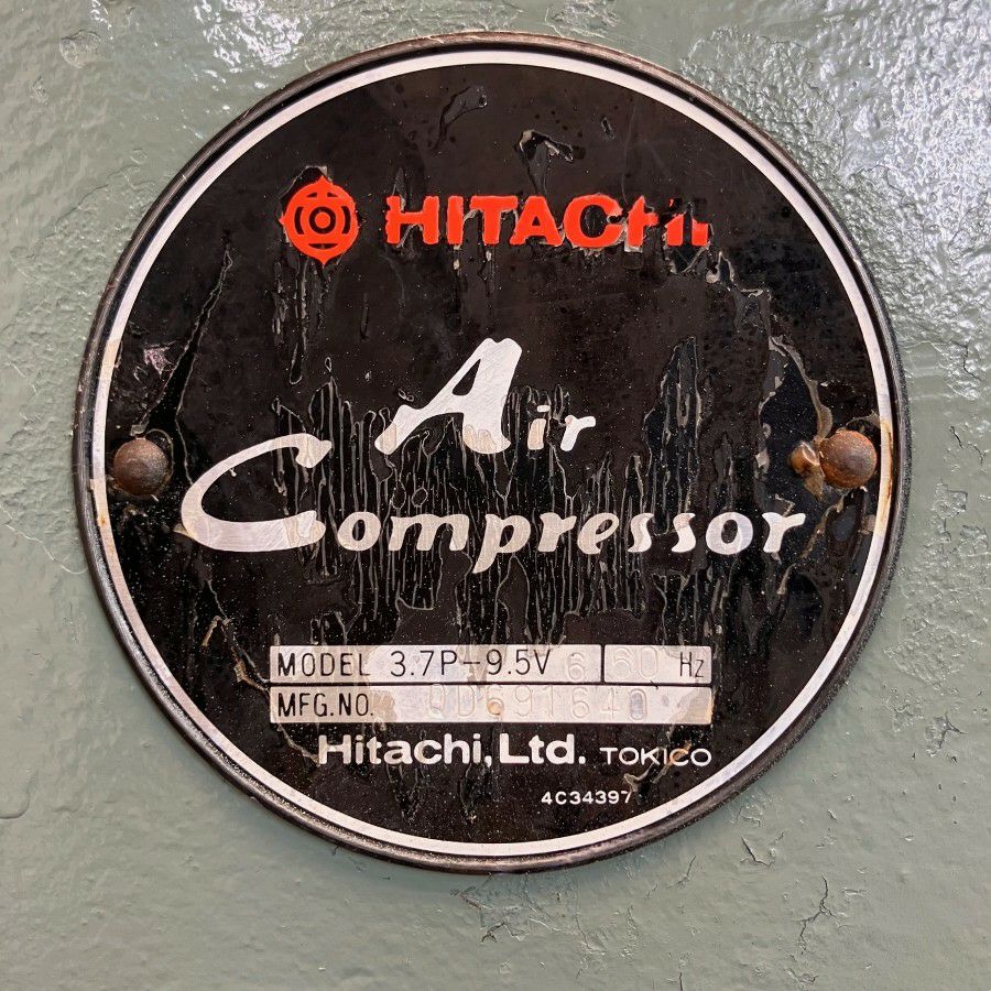 HITACHI/日立産機 3.7P-9.5V6 3.7kw/5馬力 給油式レシプロ
