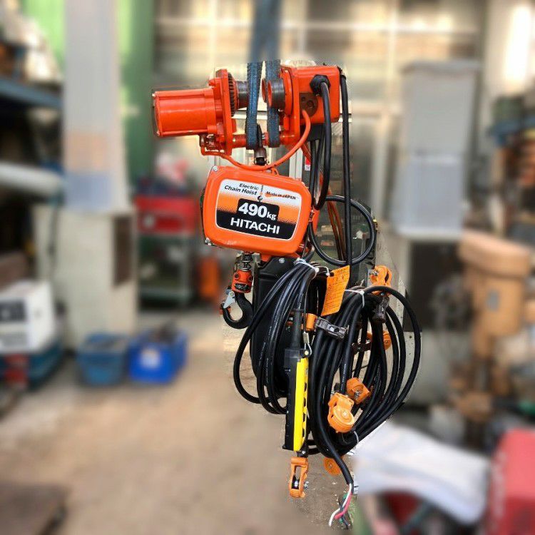 HITACHI製 電動チェーンホイスト 2024年製 0.49LNH 490Kg HITACHI/日立
