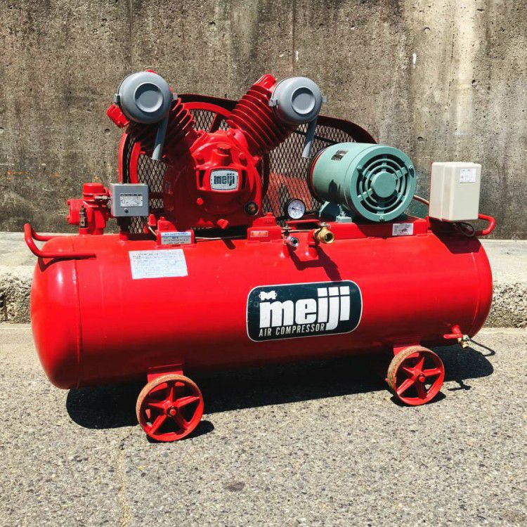 5馬力 コンプレッサー meiji/明治機械 GH-5 3.7kW/5馬力 コンプレッサー 60Hz | 機械工具の