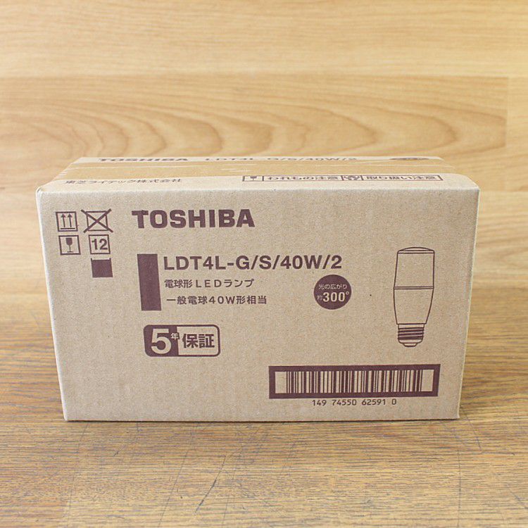 10個)TOSHIBA/東芝ライテック LDT4L-G/S/40W/2 LED電球 E26口金 | 機械