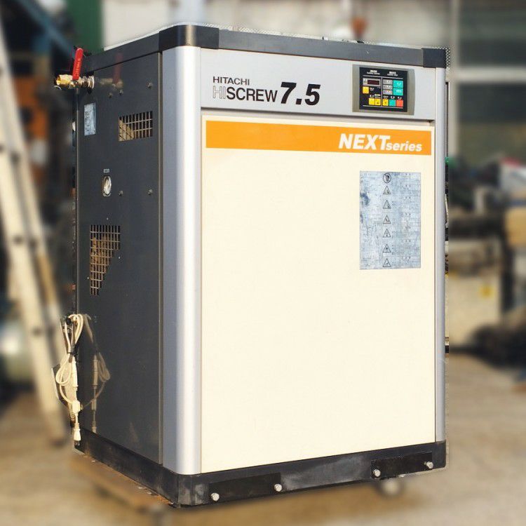 日立 OSP-7.5M6ARN 10馬力 給油式 スクリューコンプレッサ ドライヤ