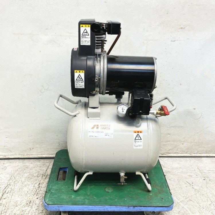 アネスト岩田 TFP04B-10M 三相200V 1/2馬力 レシプロコンプレッサー