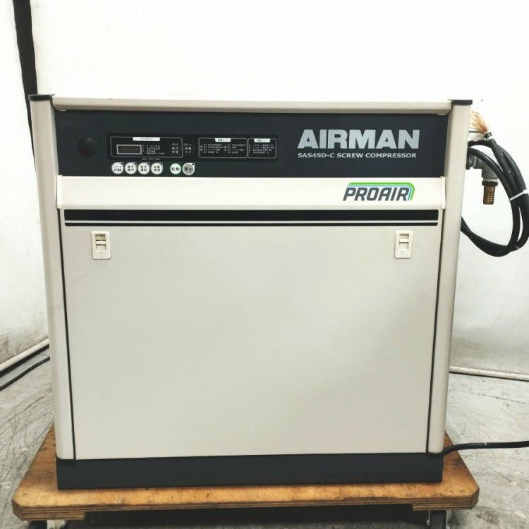 北越工業AIRMAN SAS4SD-6C エアマン 5馬力 スクリューコンプレッサー