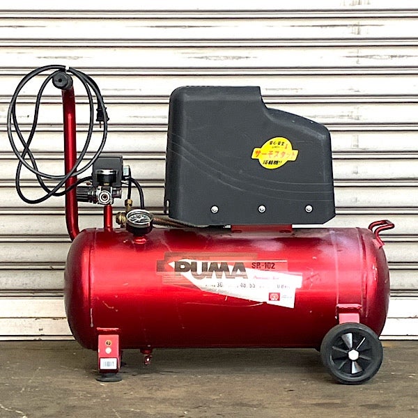 PUMA エアコンプレッサー SR-102 30L 動作品 DIYにおすすめ 楽天市場】エアコンプレッサー 100V オイルレス 30Lタンク SR-102