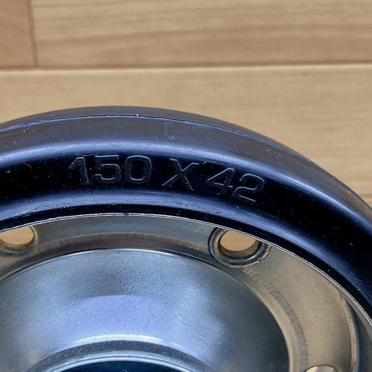 4個セット nansin/ナンシン M-150/R-150 キャスター ゴム車輪 固定 