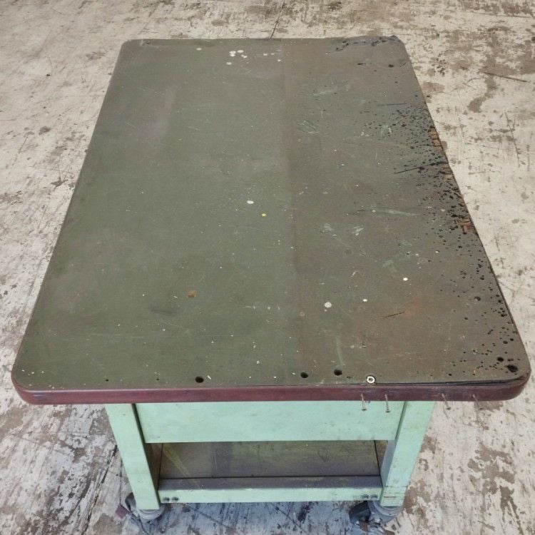 サカエ 中量作業台 1200×800×750mm キャスター付き 引き出し付き