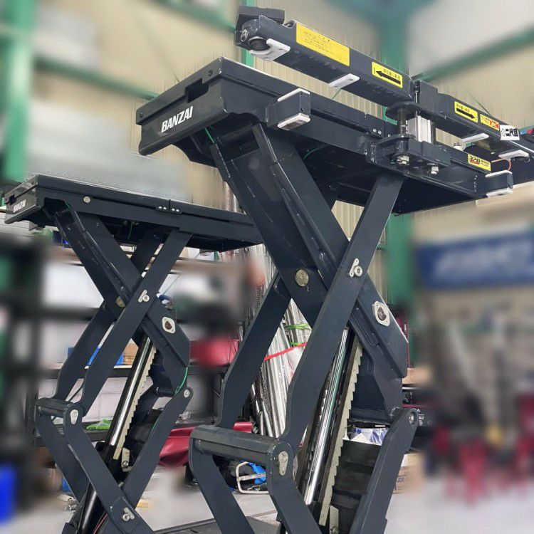 バンザイ　埋込み型リフト　3トン バンザイ イーグルFXリフト | 能力3.2トンの床面フラットパンタ式