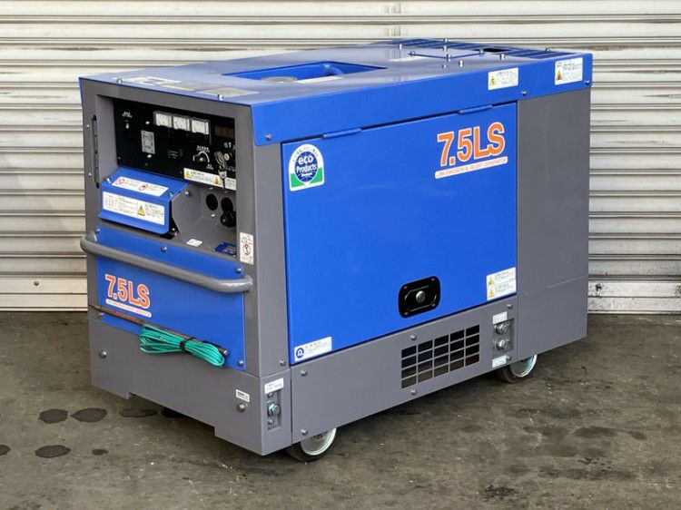 Denyo/デンヨー 7.5kVA ディーゼルエンジン発電機 TLG-7.5LSK 運転0
