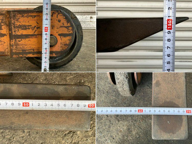 引取限定・大阪吹田】カントー 500kg 1500mm ハンドフォークリフト