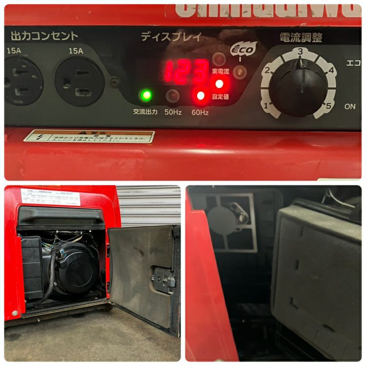 新ダイワ/やまびこ 3.5kVA 防音型エンジン発電機兼用溶接機 EGW185M-I