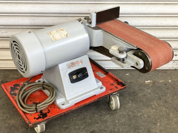 村橋製作所 100mm 400W 卓上ベルトグラインダー レジターGA | 機械工具
