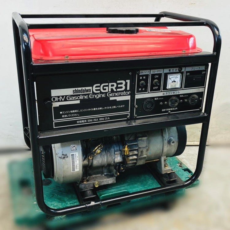 現状品］Shindaiwa/新ダイワ/やまびこ EGR31 2.6kVA エンジン発電機