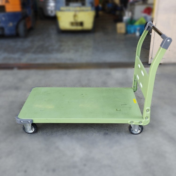 サカエ 400kg 手押し台車 特製四輪車 荷台寸法1050×600mm 重量物用鋼板
