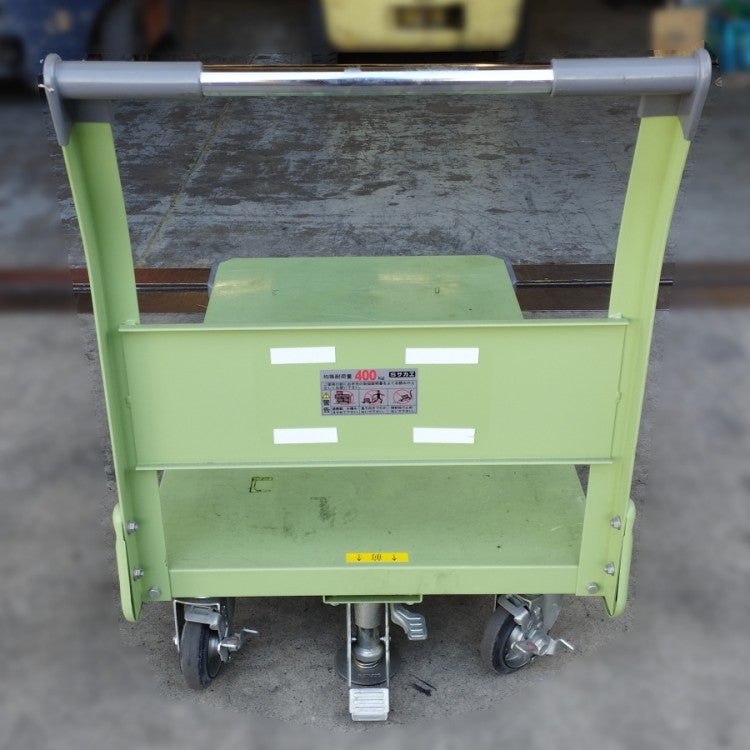 サカエ 400kg 手押し台車 特製四輪車 荷台寸法1050×600mm 重量物用鋼板