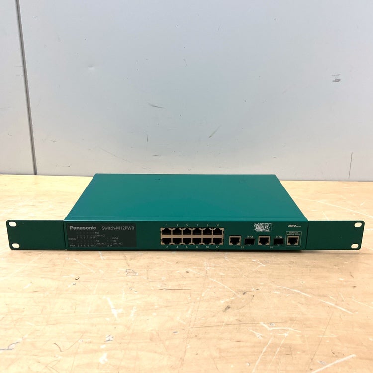 【通電確認】switch-M12PWR PN231299 PoEスイッチングハブ Panasonic/パナソニック Switch-M12PWR PN23129K スイッチングハブ HUB