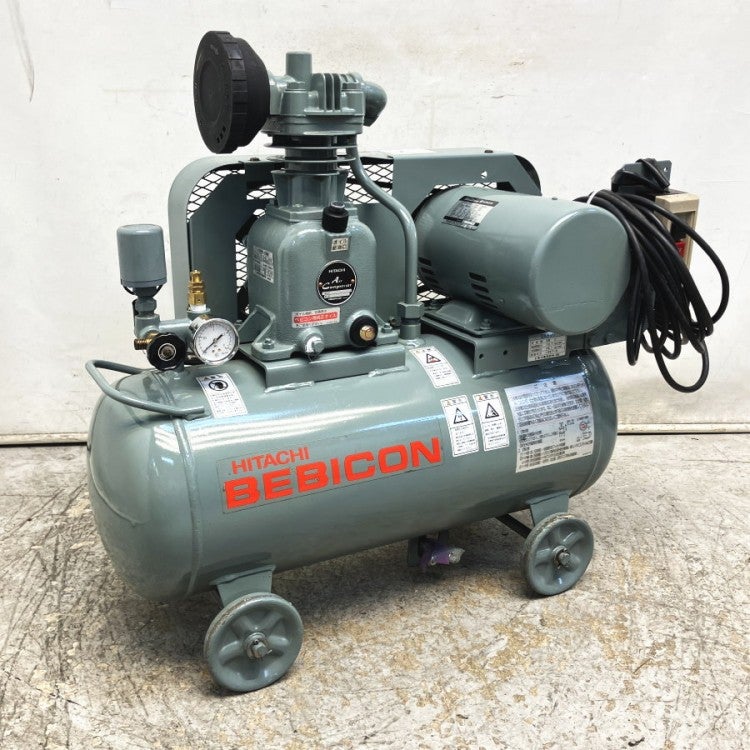 その他 BEBICON 100v HITACHI/日立 0.75P-9.5VSA6 1馬力/0.75kW レシプロコンプレッサー