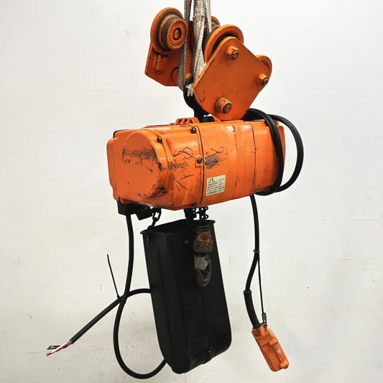 HITACHI/日立 1/2SNH 500kg電動チェーンブロック トロリ付 揚程9m