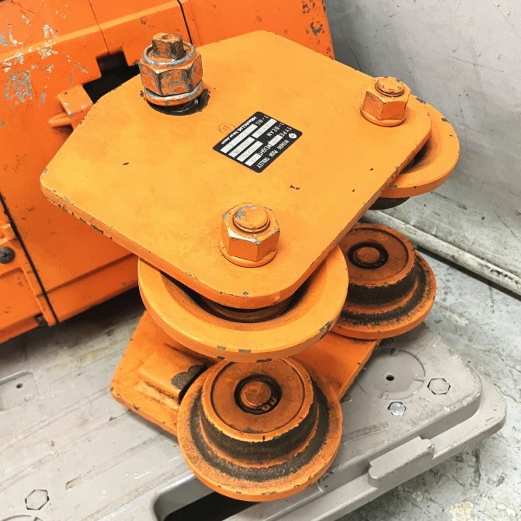 た*助様 新潟　日立 1トン 電動チェーンブロック 吊り上げ機　引取限定 HITACHI/日立 1/2SNH 500kg電動チェーンブロック トロリ付 揚程9m