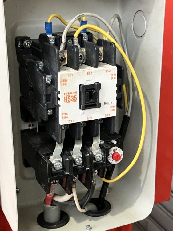 取り引き中　コンプレッサー 引取限定・大阪吹田・分解整備済】富士 中圧 7.5kW 10馬力 給油式