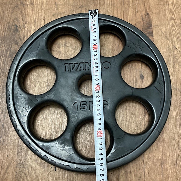 IVANKO/イヴァンコ社製 15kg 2枚セット オリンピックラバーイージー