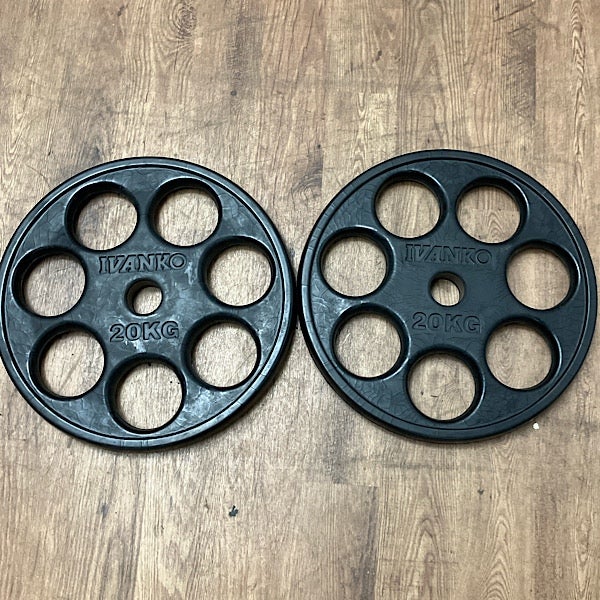 IVANKO/イヴァンコ社製 20kg 2枚セット オリンピックラバーイージー