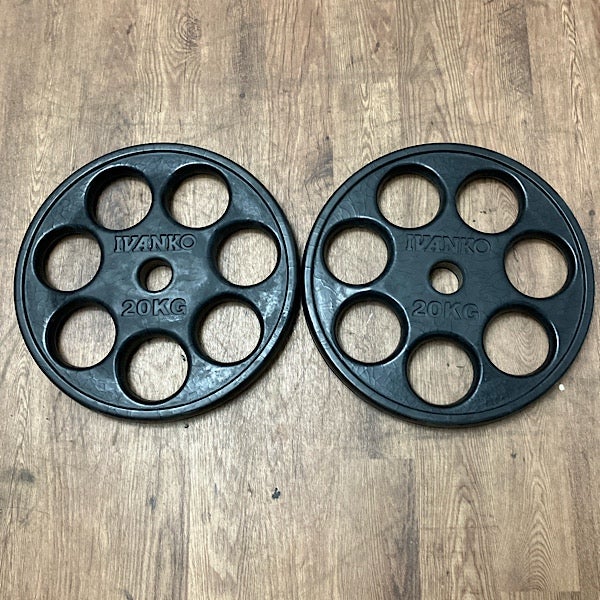 IVANKO/イヴァンコ社製 20kg 2枚セット オリンピックラバーイージー