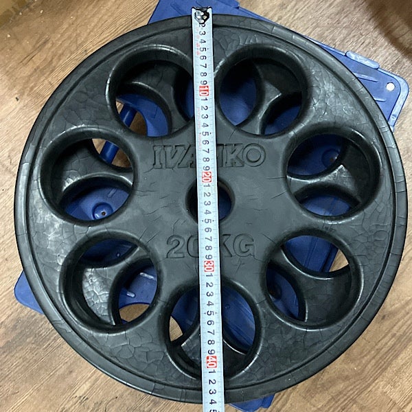 IVANKO社のオリンピックラバーイージーグリッププレート セット195kg IVANKO/イヴァンコ社製 20kg 2枚セット オリンピックラバーイージー