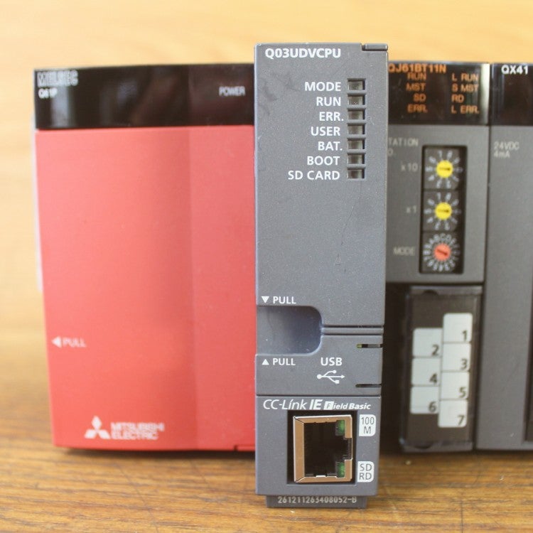 三菱 Q03UDVCPU/Q35B/Q61P/QJ61BT11N/QX41/QY42P CPUユニットセット