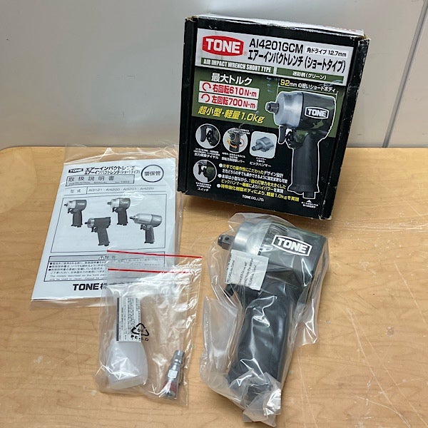 TONE/トネ AI4201GCM 12.7sq エアーインパクトレンチ ショート