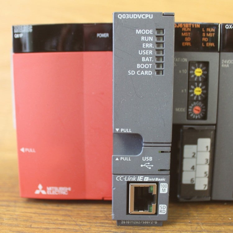 三菱 Q03UDVCPU/Q35B/Q61P/QJ61BT11N/QX41/QY41P CPUユニットセット