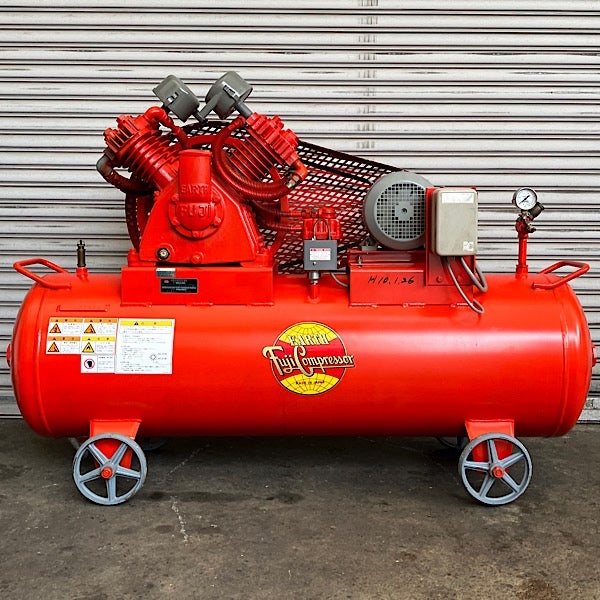 ぷーさん専用 引取限定・大阪吹田】富士コンプレッサー製作所 3.7kW 5馬力 給油式