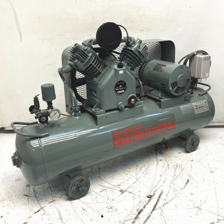 HITACHI/日立 2.2P-9.5V6 2.2kW/3馬力給油式レシプロコンプレッサー