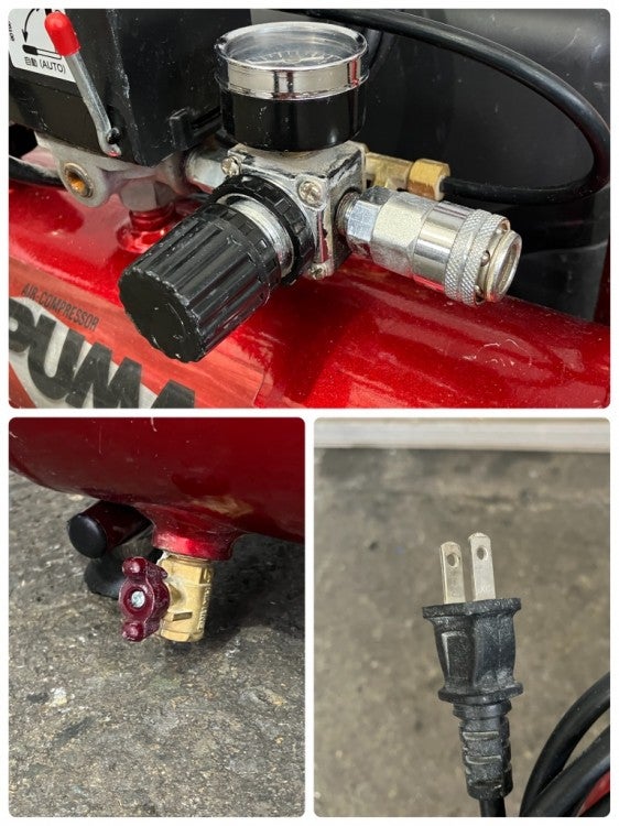 SK11/藤原産業 エアーコンプレッサー 1/2馬力 SR-045 単相100V 2022年