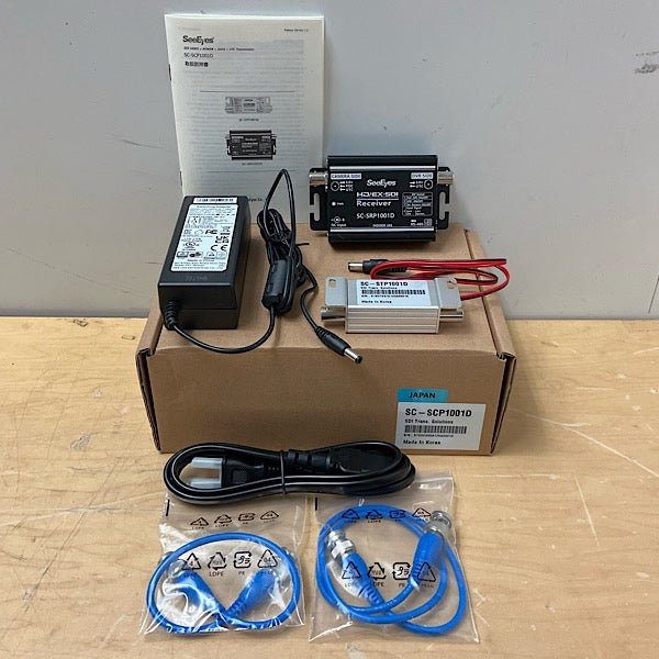 SeeEyes/シーアイズ HD/EX-SDI 1ch 電源重畳装置 SC-SCP1001D 送受信機