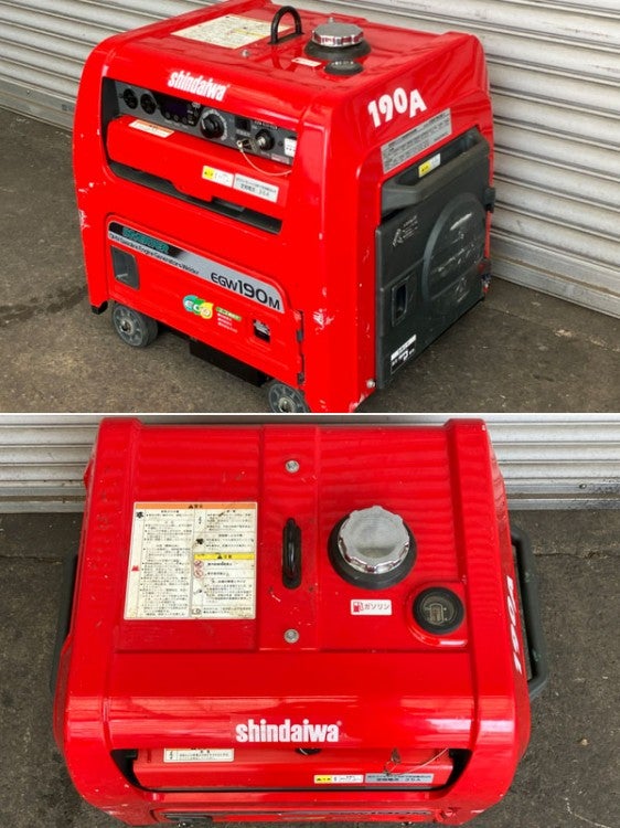 shindaiwa/新ダイワ 190A ガソリンエンジンウェルダー EGW190M-I 127