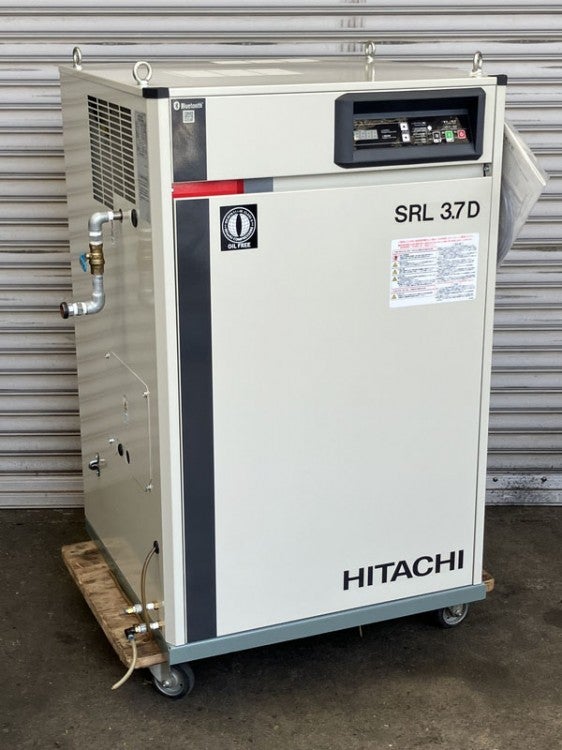 日立 3.7kW 5馬力 オイルフリー スクロールコンプレッサー エアー