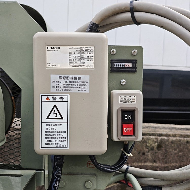 HITACHI/日立 3.7OP-9.5GB6 3.7kW/5馬力 レシプロコンプレッサー