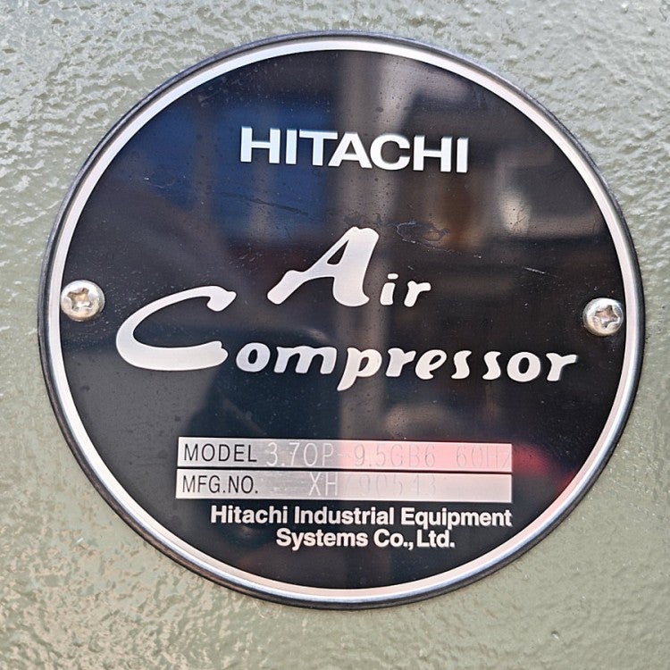HITACHI/日立 3.7OP-9.5GB6 3.7kW/5馬力 レシプロコンプレッサー