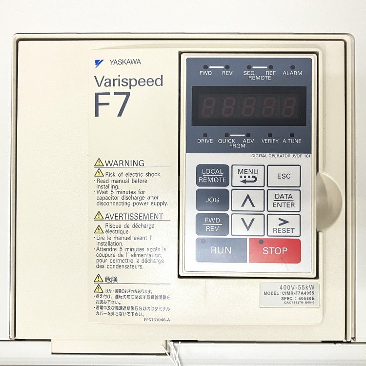 YASKAWA/安川電機 CIMR-F7A4055 インバータ 400V Varispeed F7 | 機械