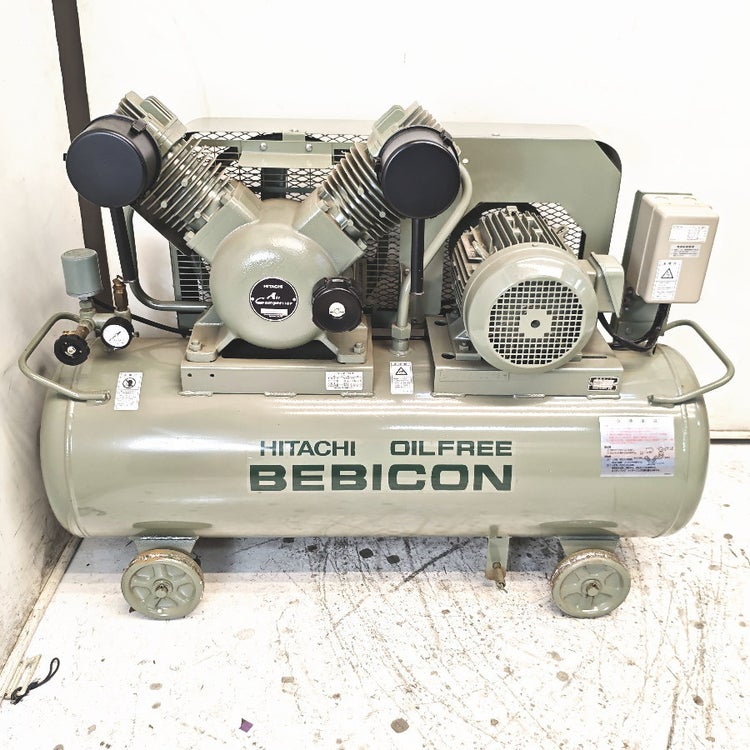 HITACHI/日立 3.7OP-9.5G6 3.7kW/5馬力 レシプロコンプレッサー オイル