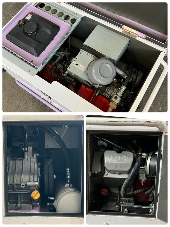 SEIWA/精和 ガソリンエンジンコンプレッサー 3馬力 防音型 SCPE-22GLS