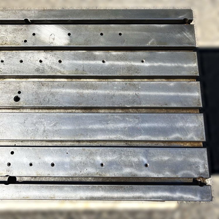 マシニング用 サブテーブル 1100×600×73mm T溝付き T溝幅18mm 補助