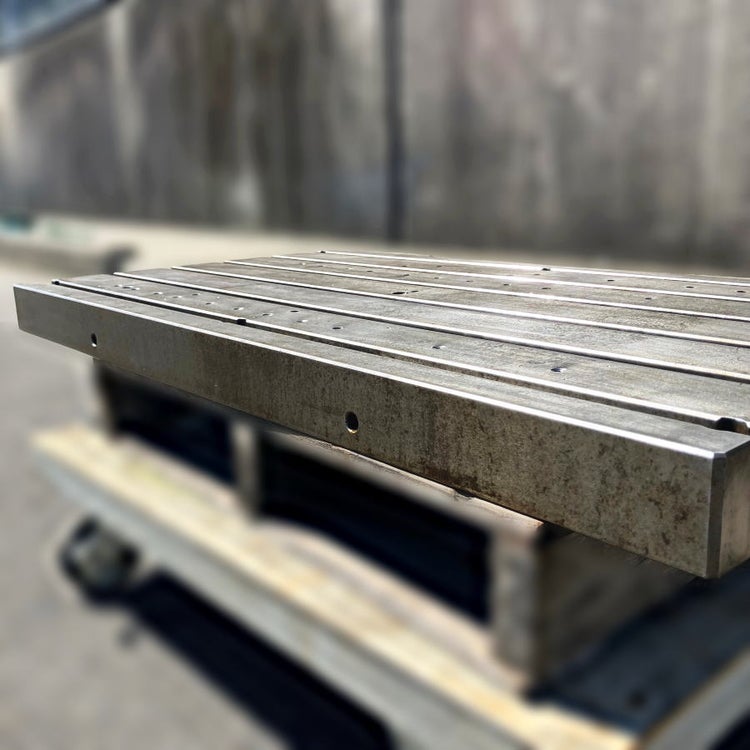 テーブル土台 マシニング用 サブテーブル 1100×600×73mm T溝付き T溝幅18mm 補助